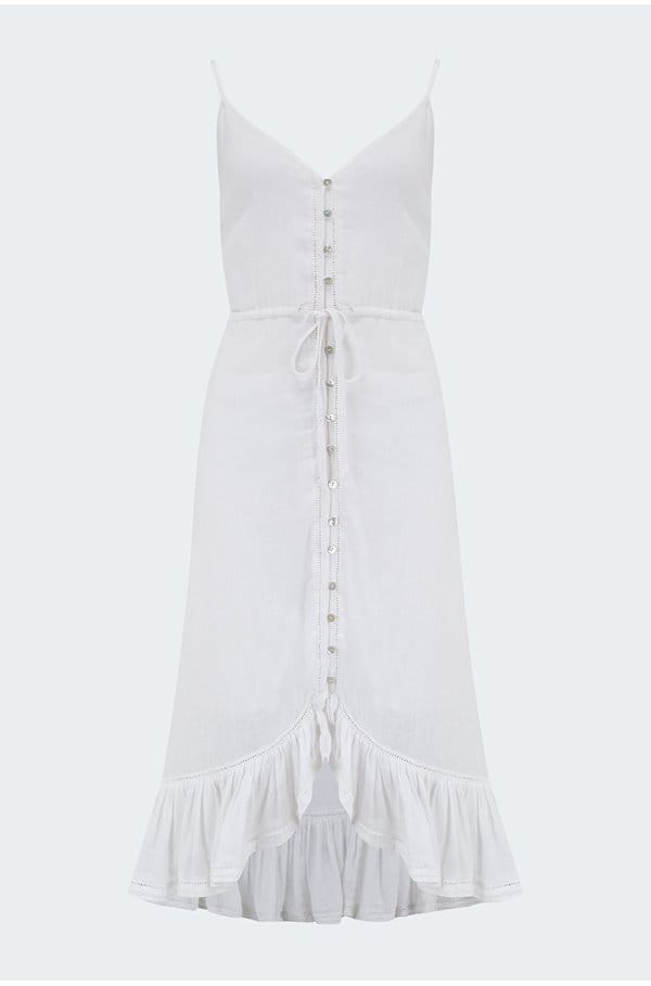 frida dress in white