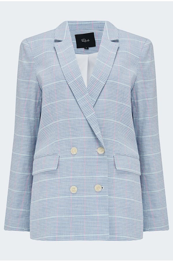 jac blazer in nordic check