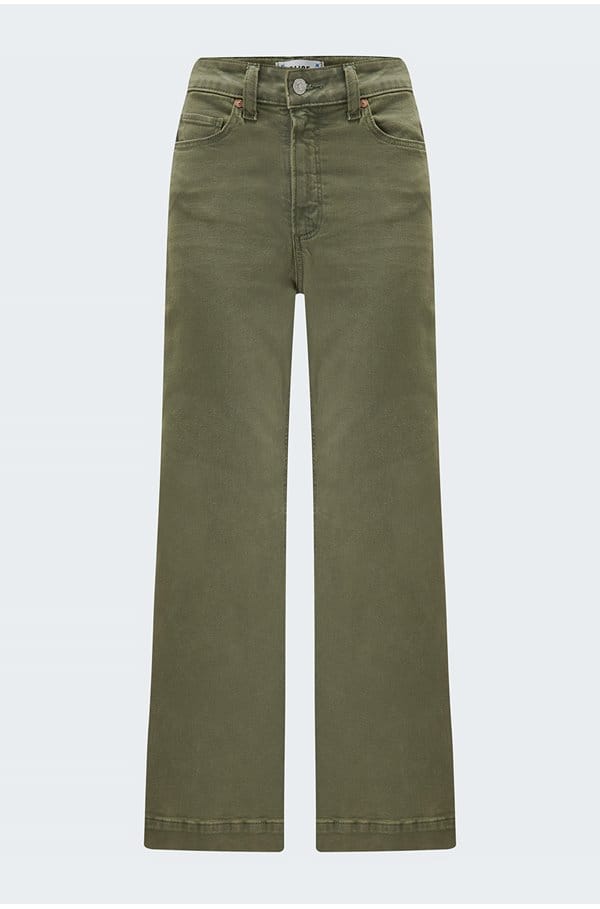 anessa wide jean in vintage mossy green