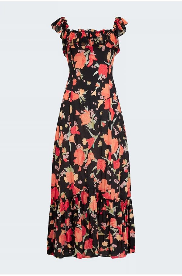 june dress in havana floral