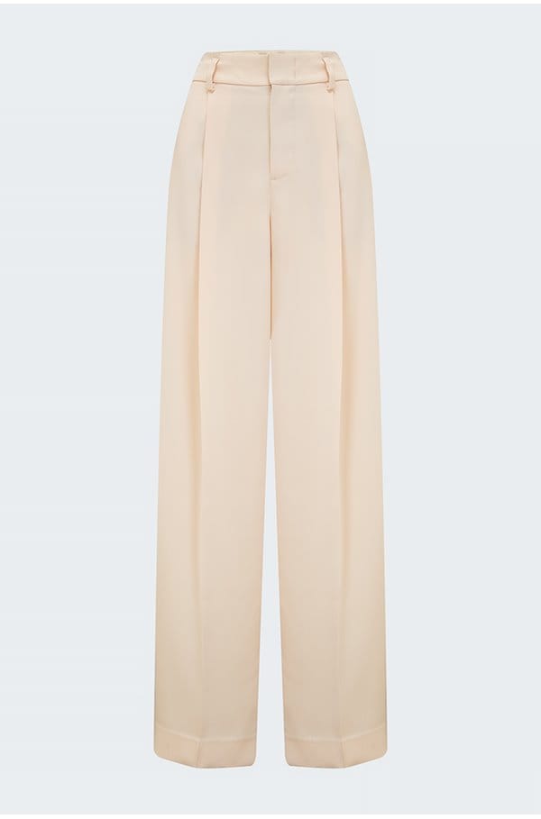 satin wide leg in enoki