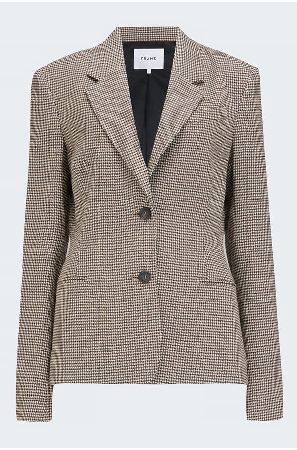 la femme blazer in tawny multi