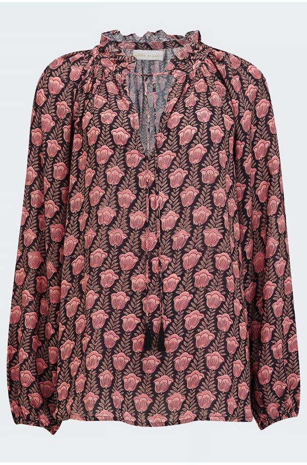 penny blouse in kamari black