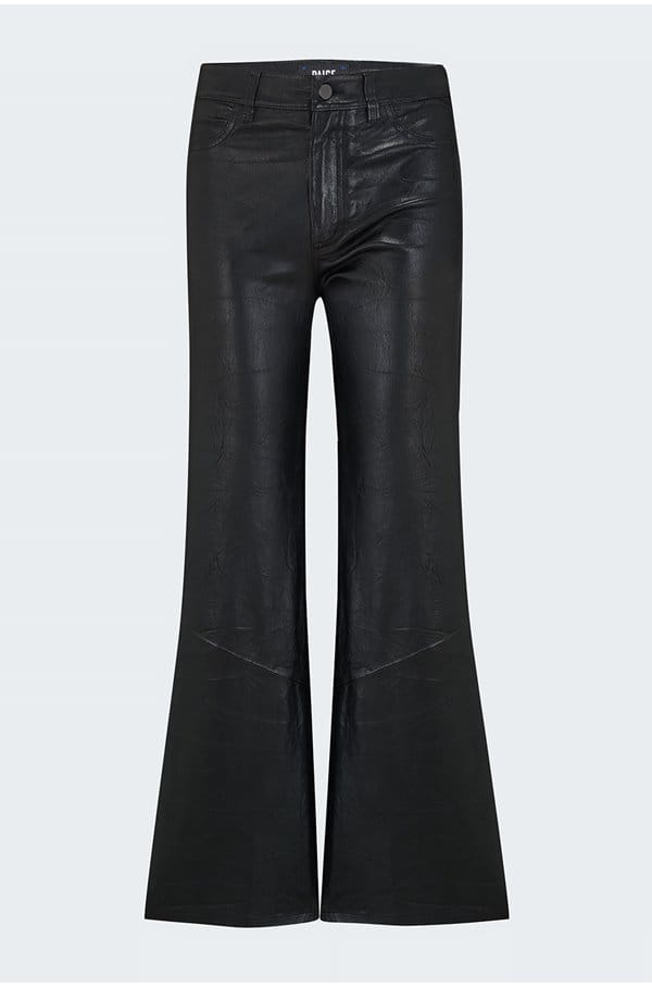 leenah ankle jean in black leather