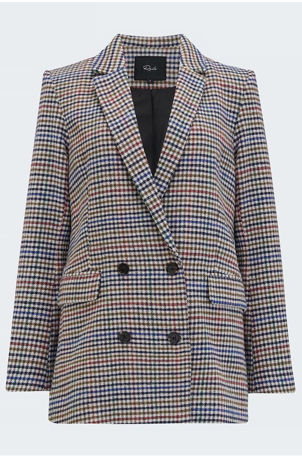 jac blazer in cardinal pine multi