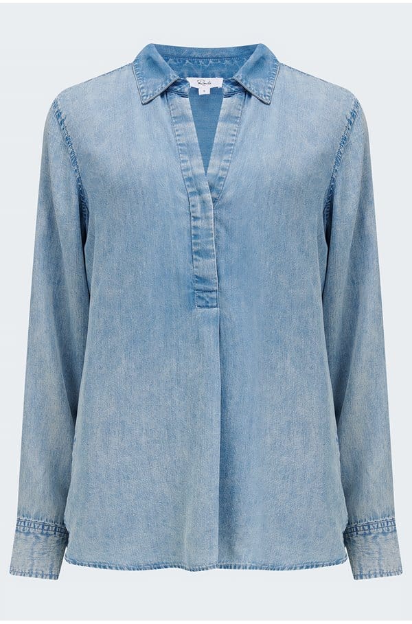 nissa blouse in medium vintage cloud wash
