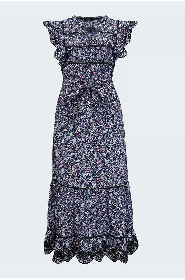 sofie dress in midnight hyacinth