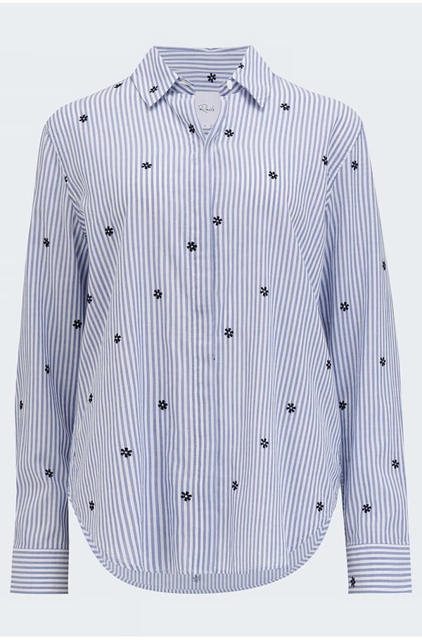 taylor shirt in flocked daisies