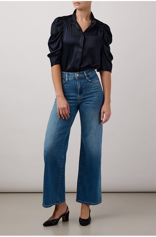 le slim palazzo in drizzle