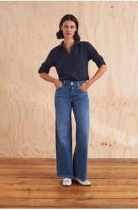 le slim palazzo in drizzle