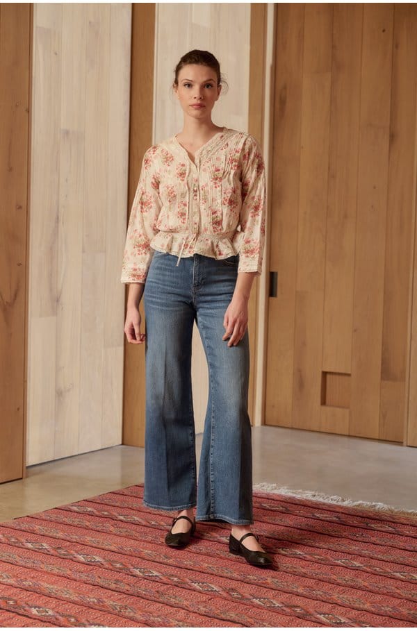 le slim palazzo in drizzle