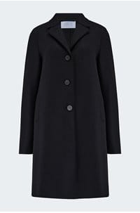 boxy coat in black