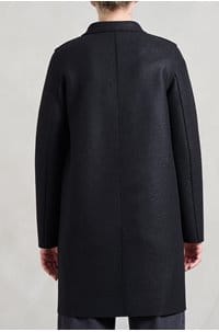 boxy coat in black