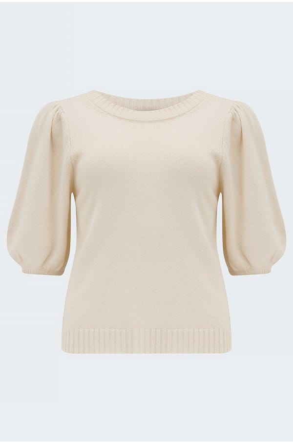 lucerne top in ivory