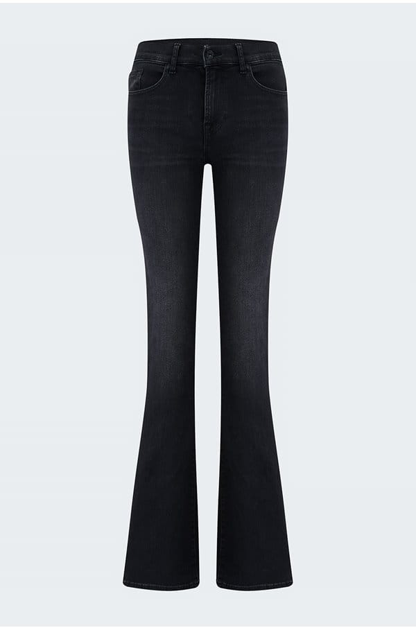 bootcut slim illusion jean in borderless black