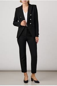 renzo pant in black silver