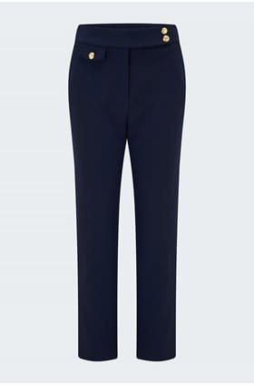 Renzo Pant in Navy Gold