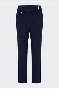 renzo pant in navy gold