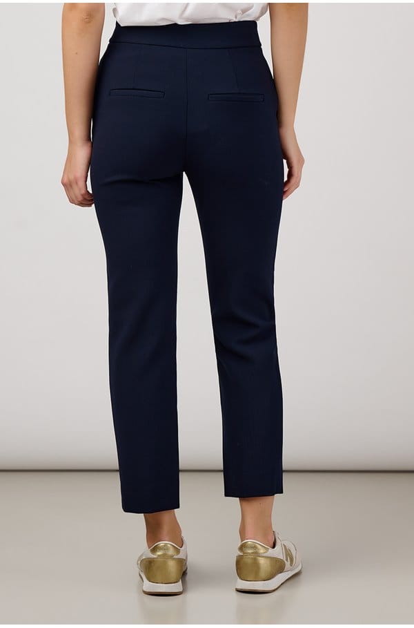 renzo pant in navy gold