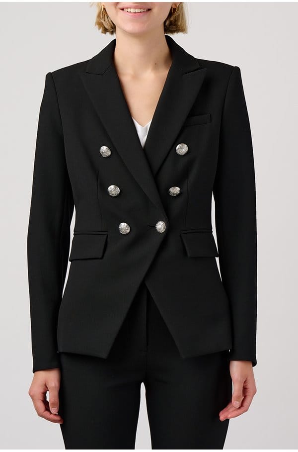 miller dickey jacket in black silver