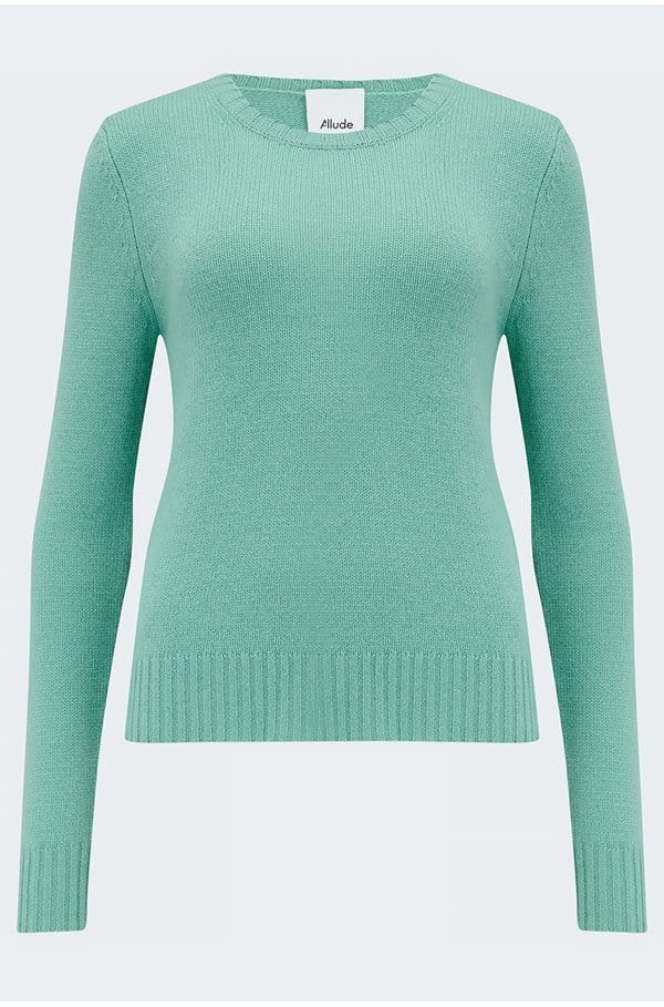 slim crew neck in laurel