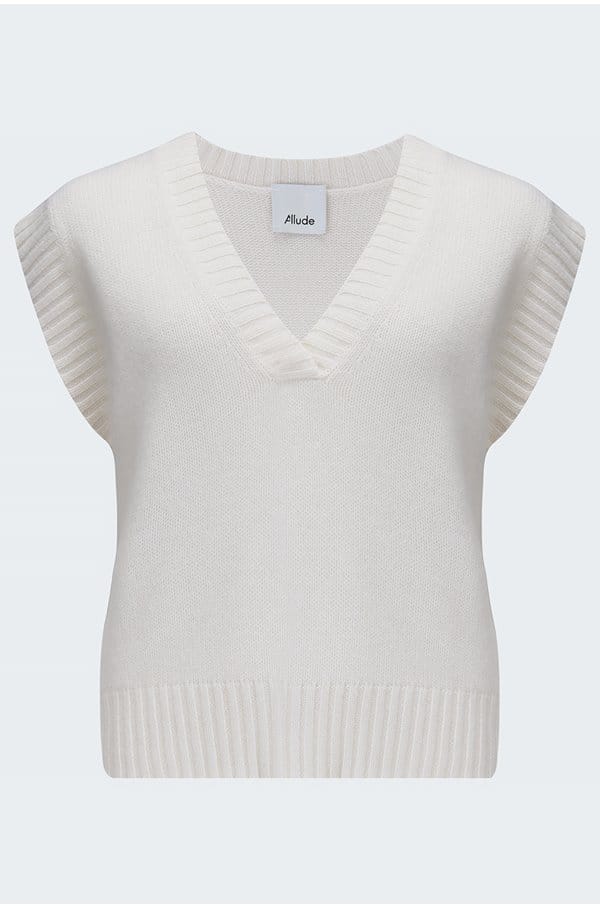 v-neck tank in cream