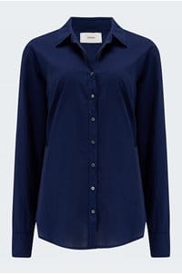 beau poplin shirt in navy