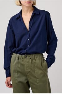 beau poplin shirt in navy