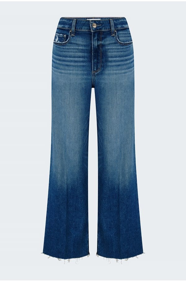 anessa wide jean raw hem in painterly