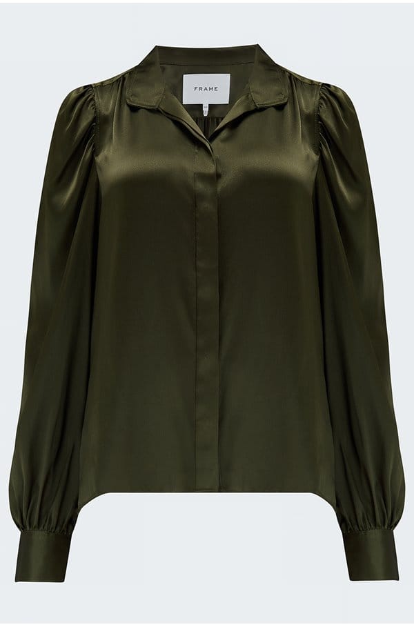 gillian long sleeve top in surplus