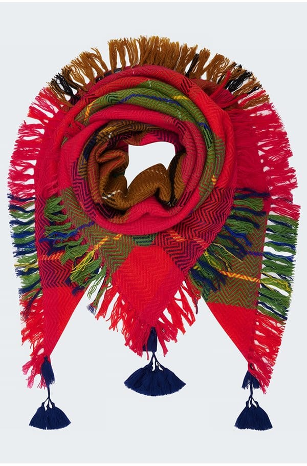 fabrice scarf in rouge 