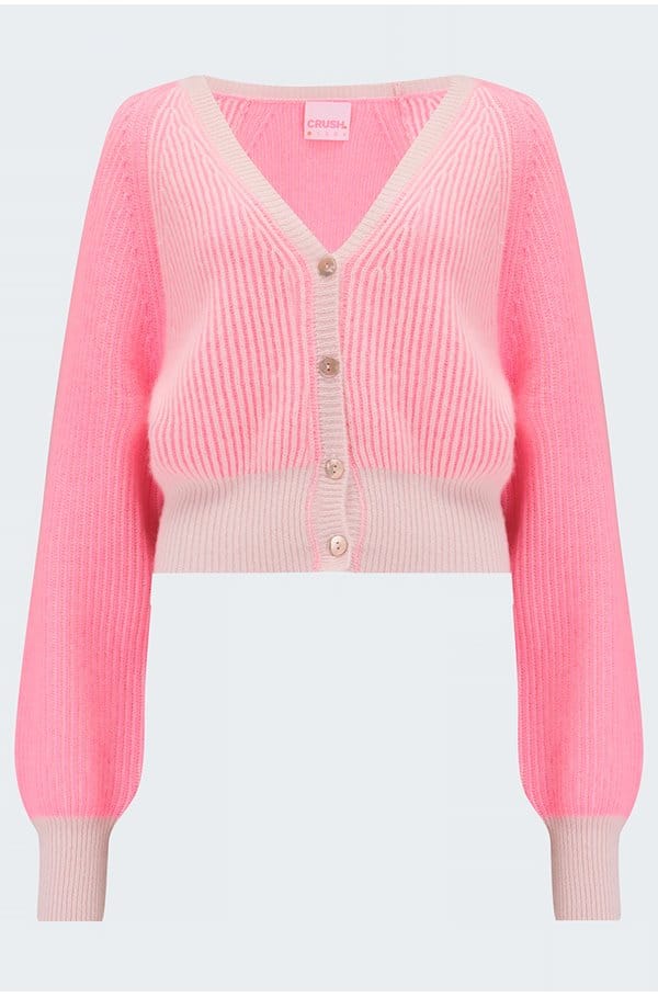 moana plaited cardigan in popsicle cosmo