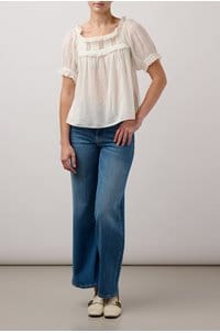 frances top in salt lace