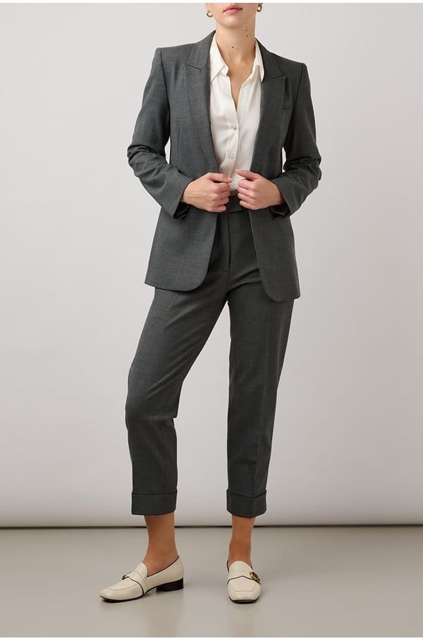 clement tailored trouser in grey