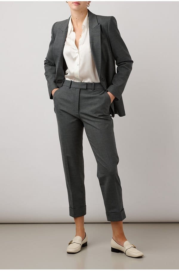 jamie wool blazer in grey