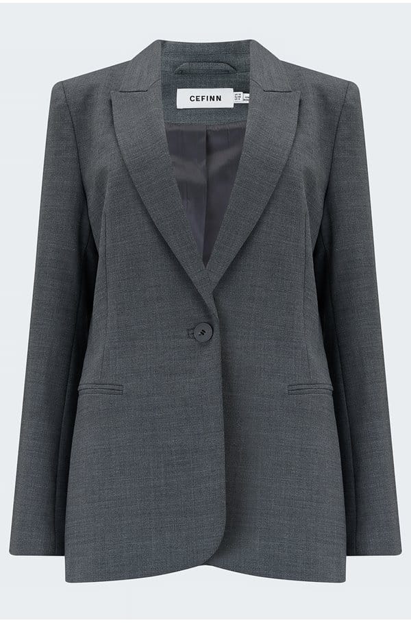 jamie wool blazer in grey