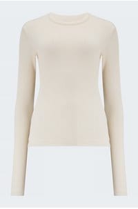 bina crew neck top in canvas