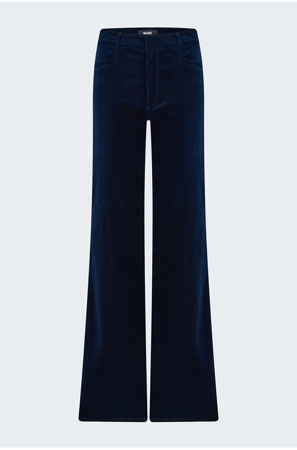 leenah clean front velvet in deep navy