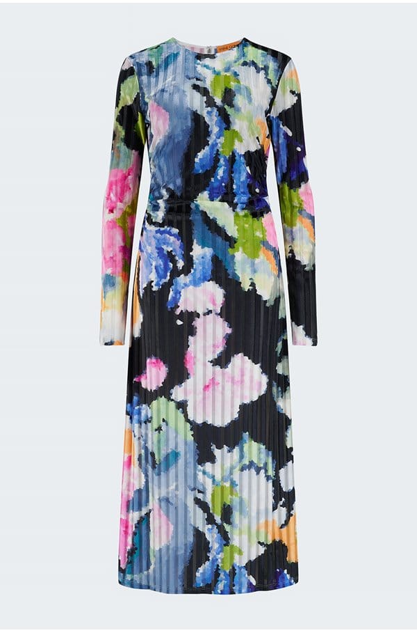 blackley dress in artistic floral
