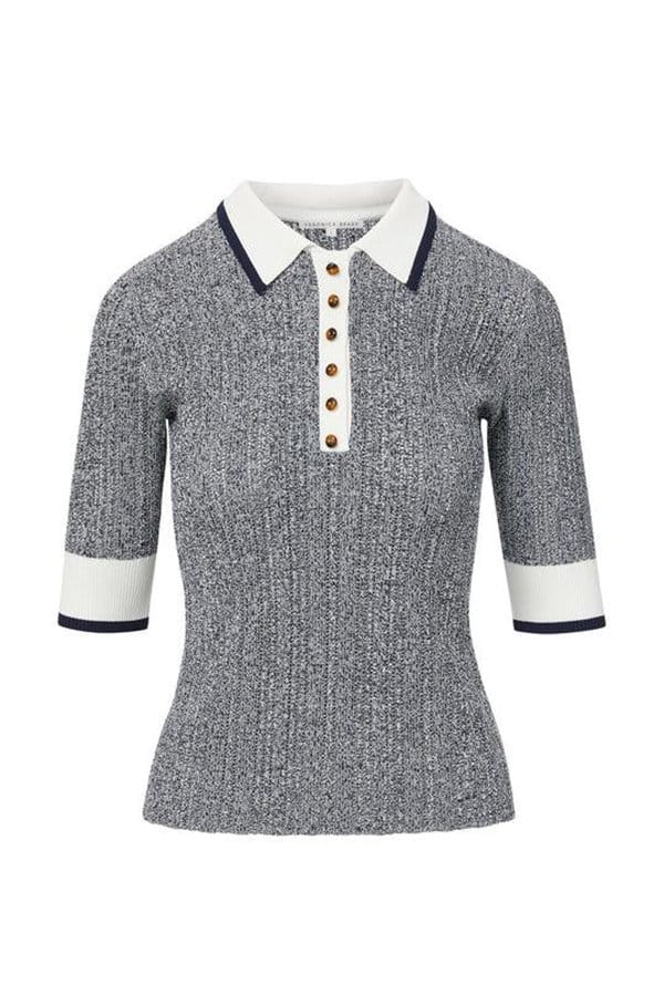 soza polo top in navy multi