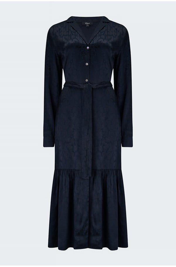 beatrice dress in onyx leo