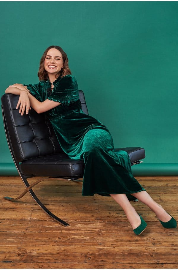irina dress in green