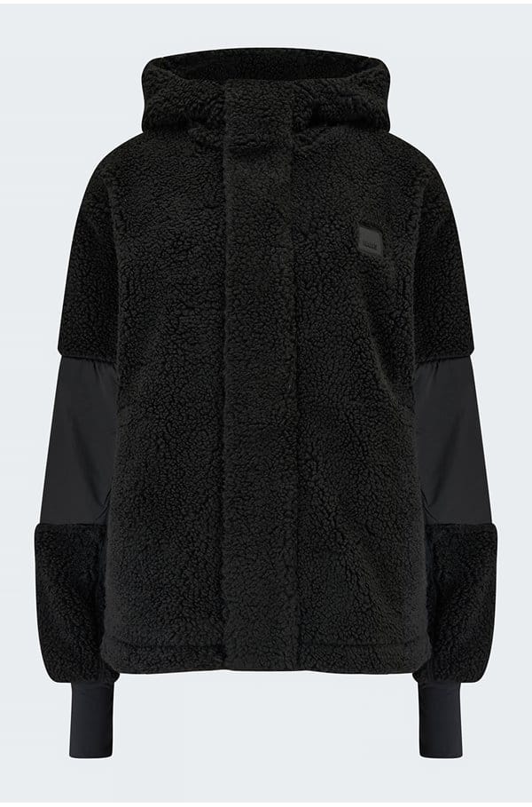 kofu fleece hoodie in black