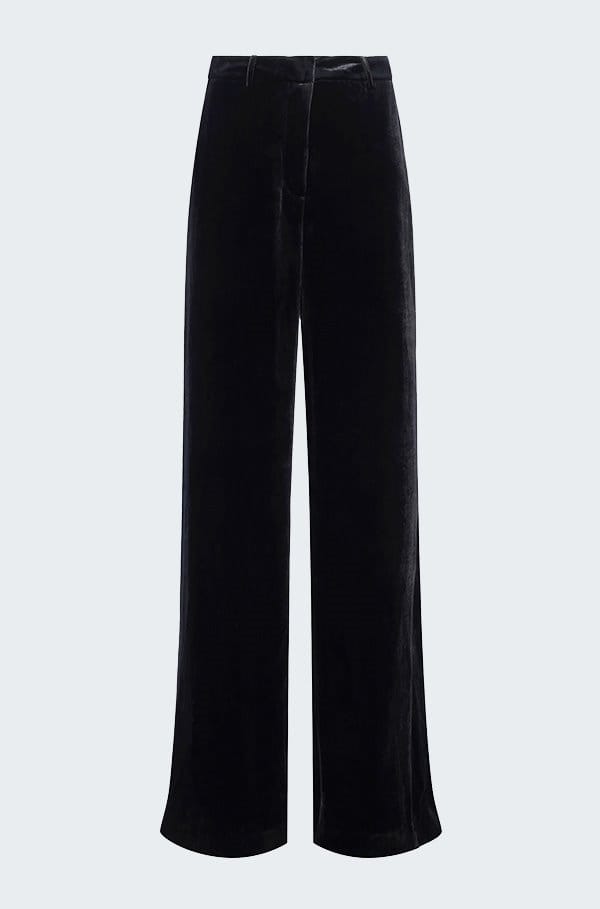 pilar velvet pant in black