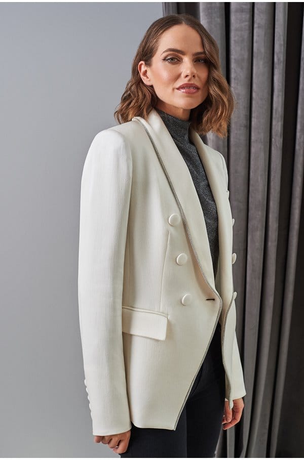 jagger dickey jacket in winter white