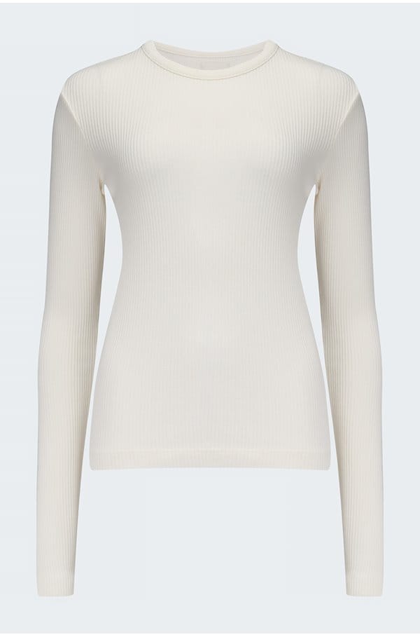 bina crew neck top in pashmina