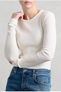 bina crew neck top in pashmina