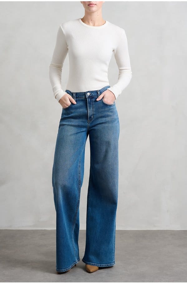 bina crew neck top in pashmina