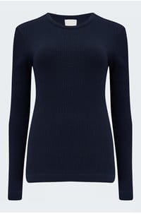 bina crew neck top in navy