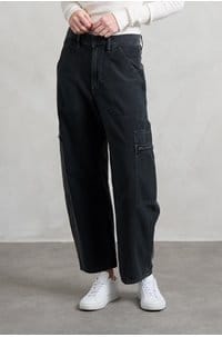 marcelle low slung easy cargo in washed black